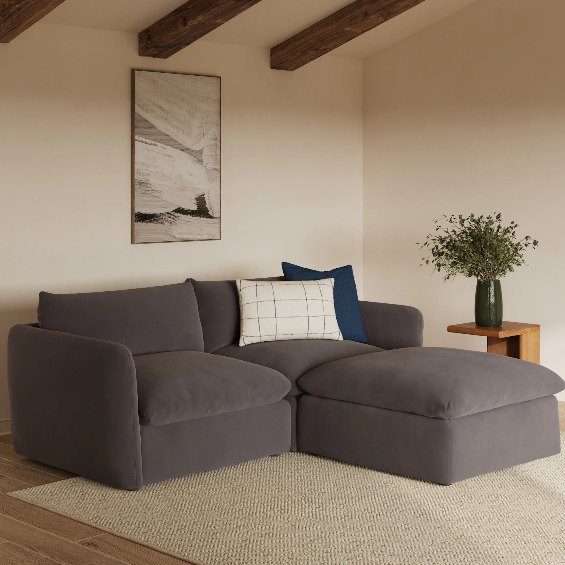 Leigh Velvet Modular Sectional