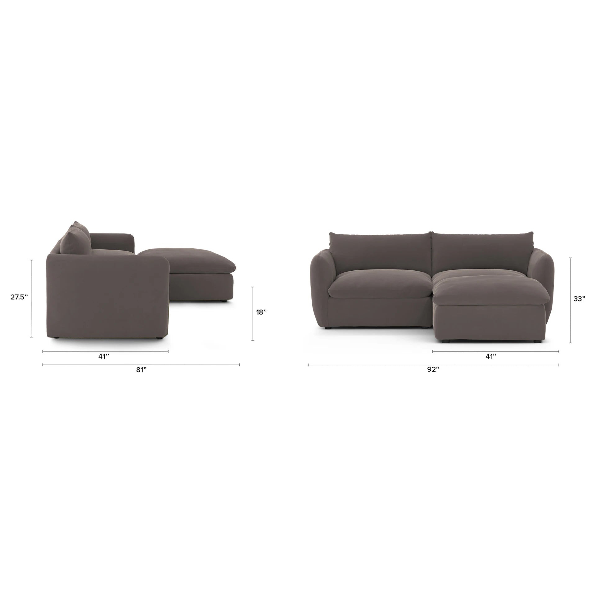 Leigh Velvet Modular Sectional