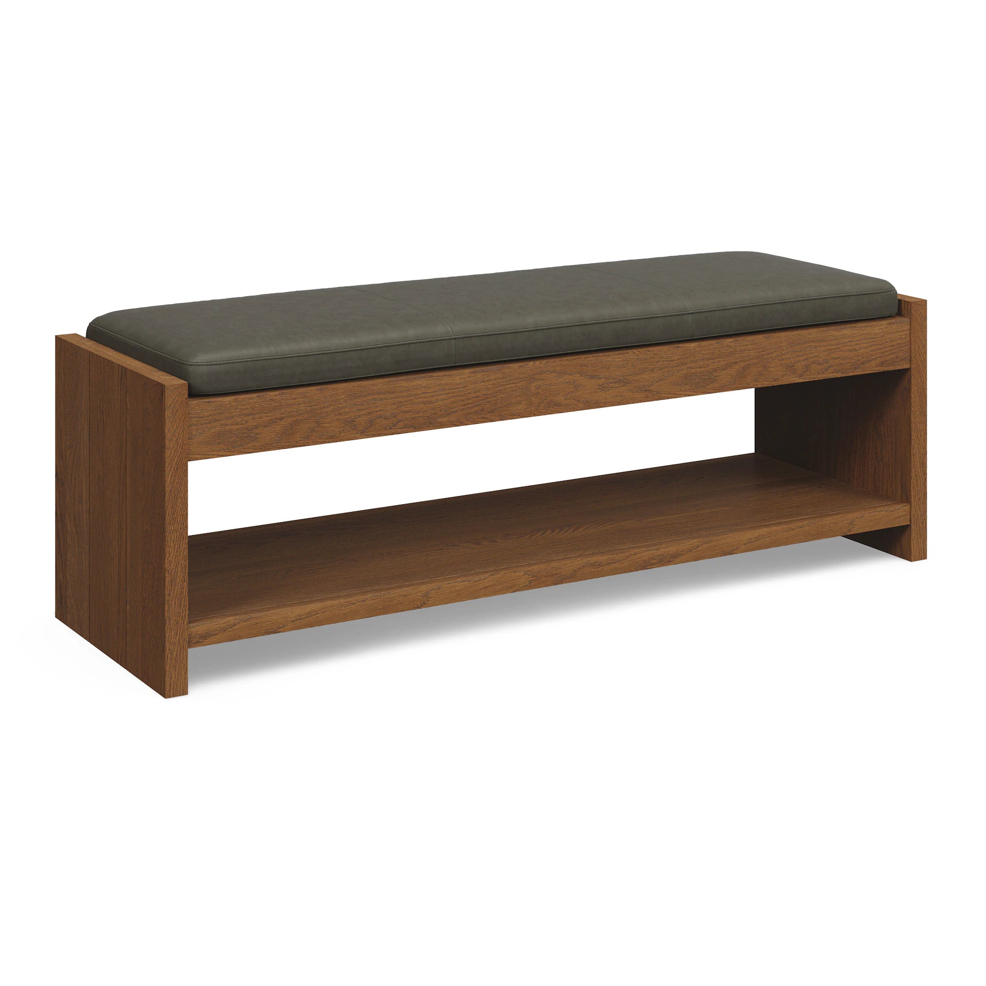 Cassie 56" Leather Bench
