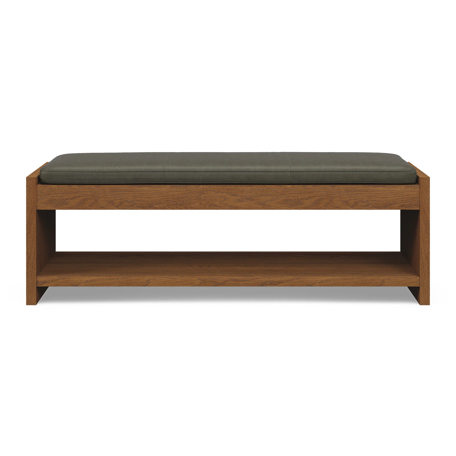 Cassie 56" Leather Bench