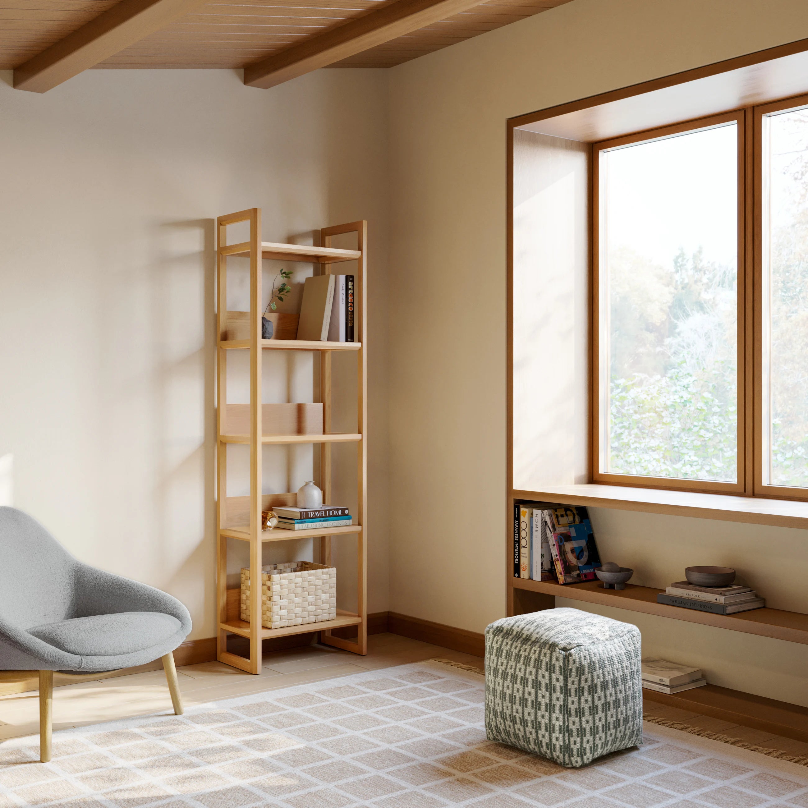 Lilya Shelving Unit - White Oak