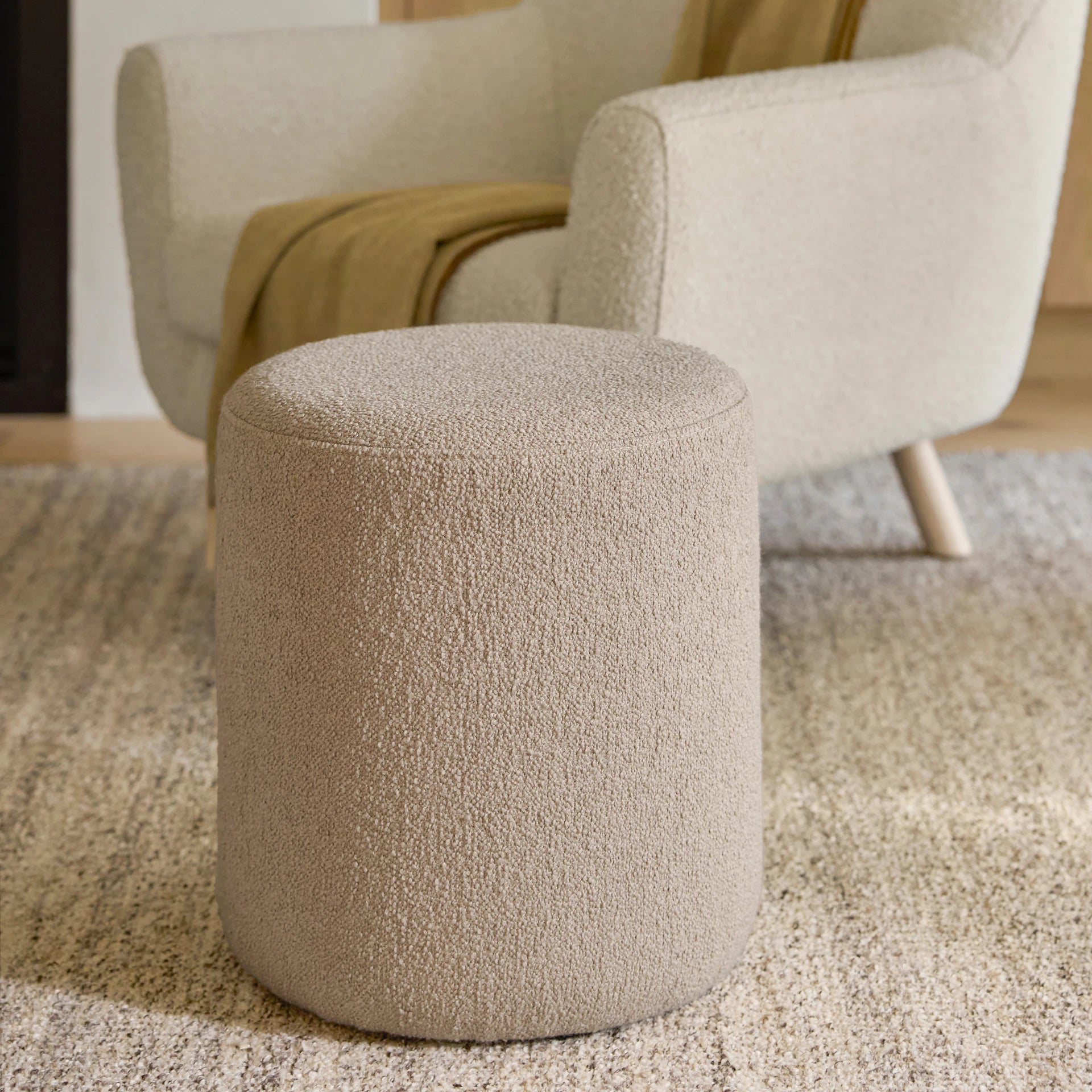 Cilo 16" Fabric Ottoman