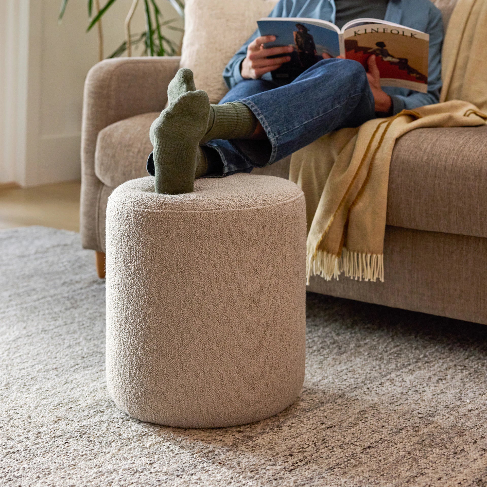 Cilo 16" Fabric Ottoman