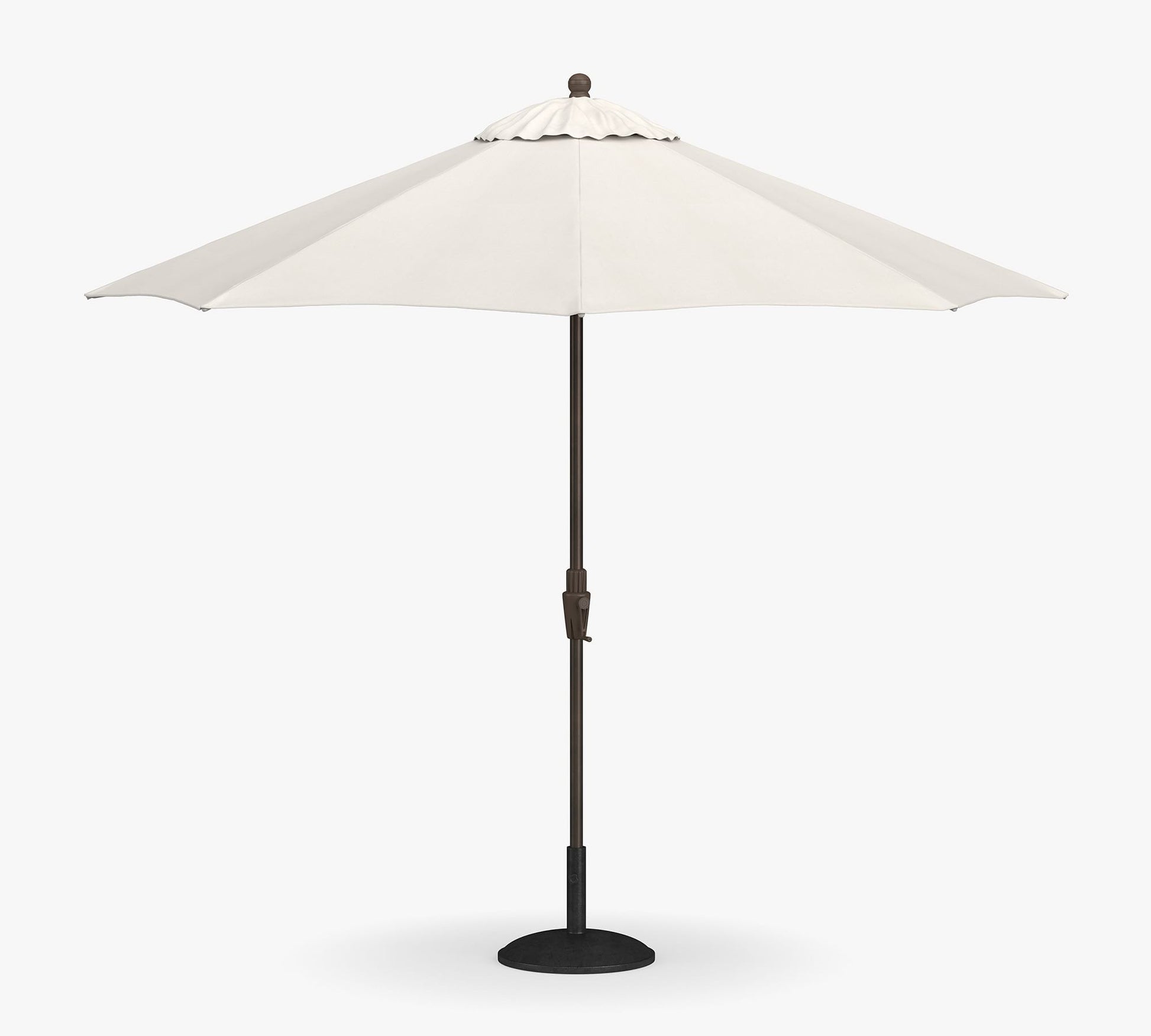 9' Round Outdoor Patio Umbrella – Rustproof Aluminum Tilt Frame