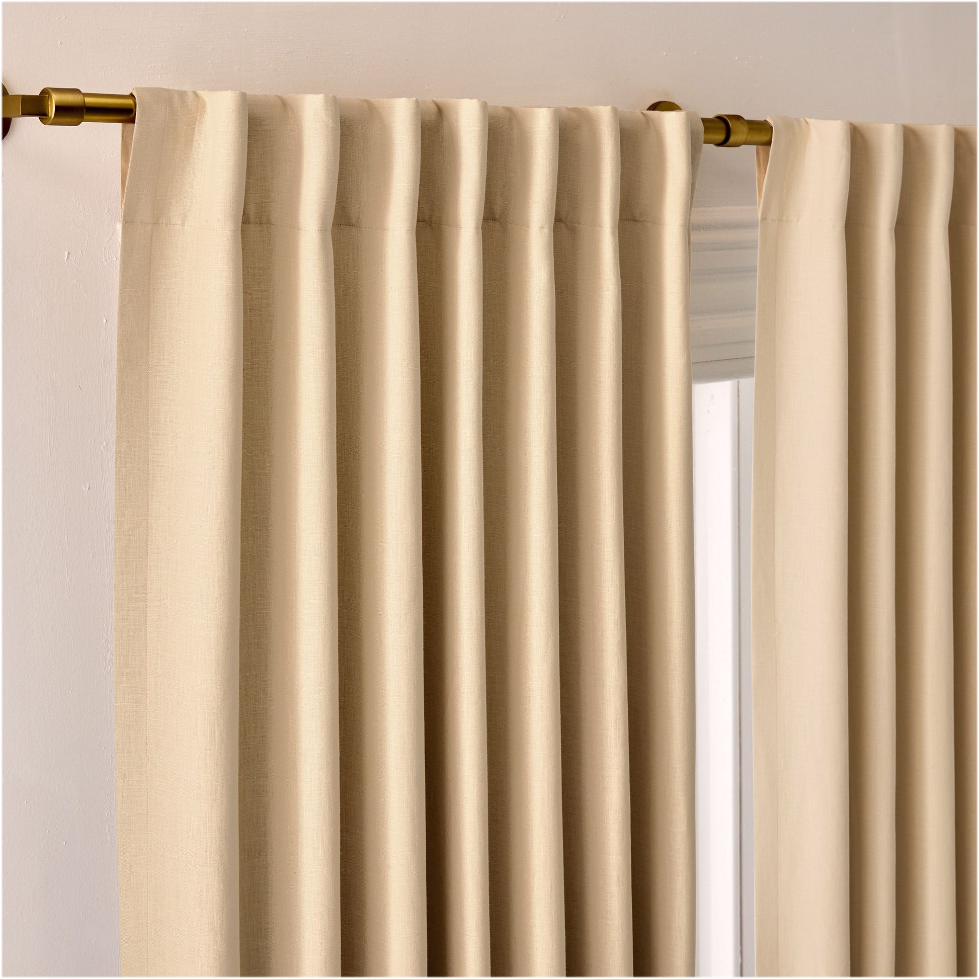 European Flax Linen Blackout Curtain