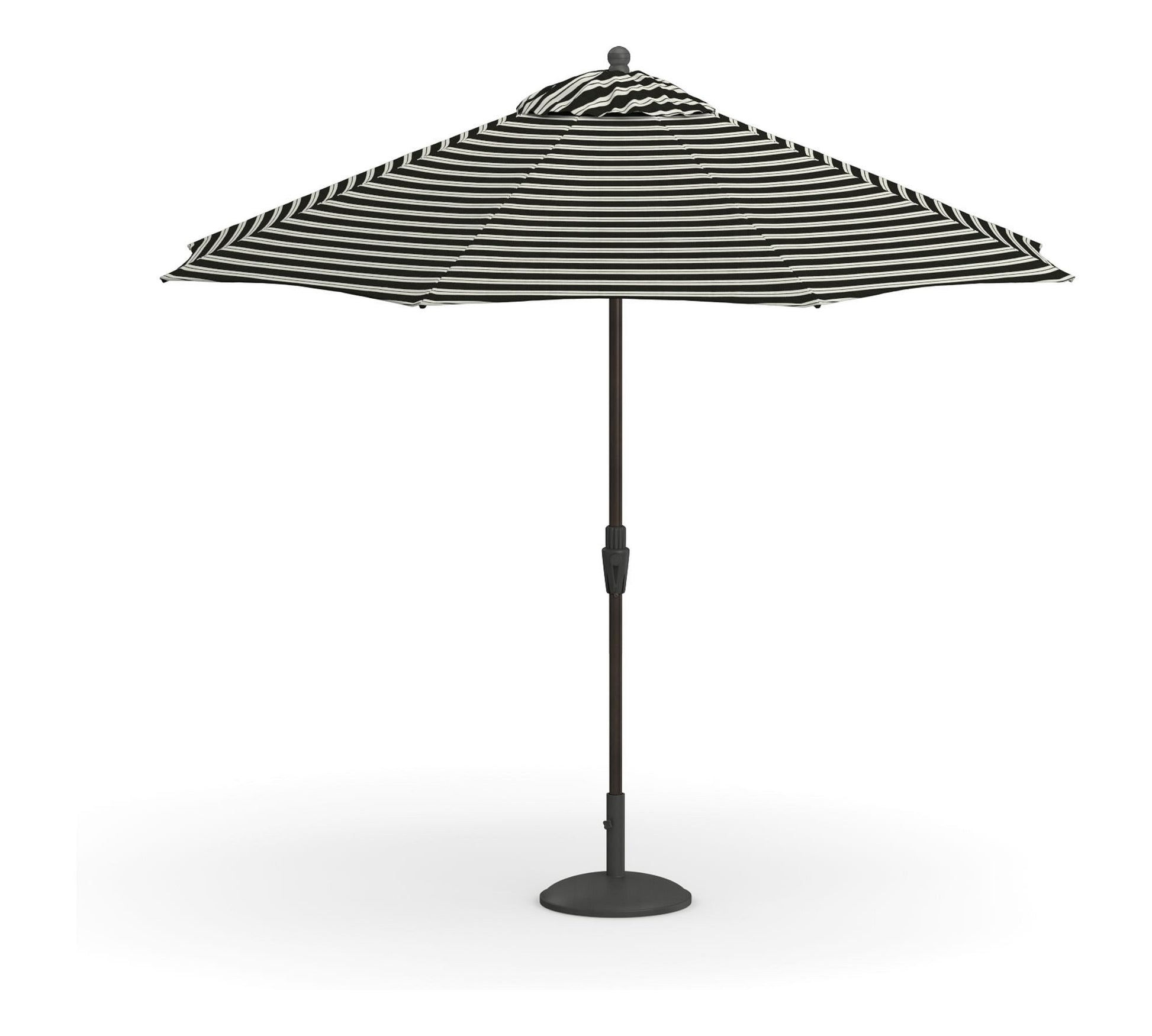 9' Round Outdoor Patio Umbrella – Rustproof Aluminum Tilt Frame