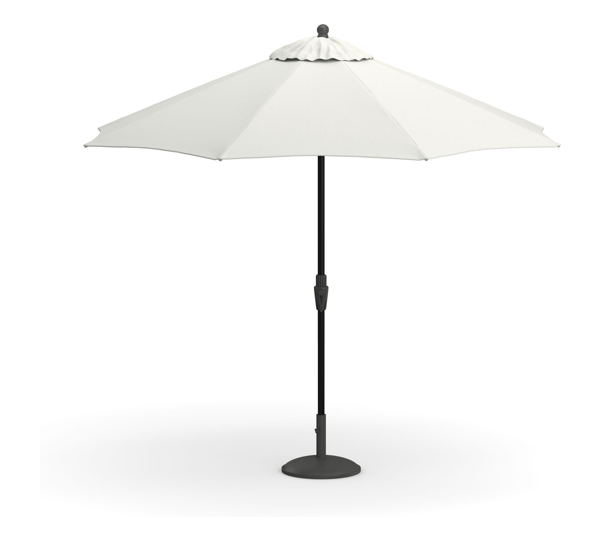 9' Round Outdoor Patio Umbrella – Rustproof Aluminum Tilt Frame