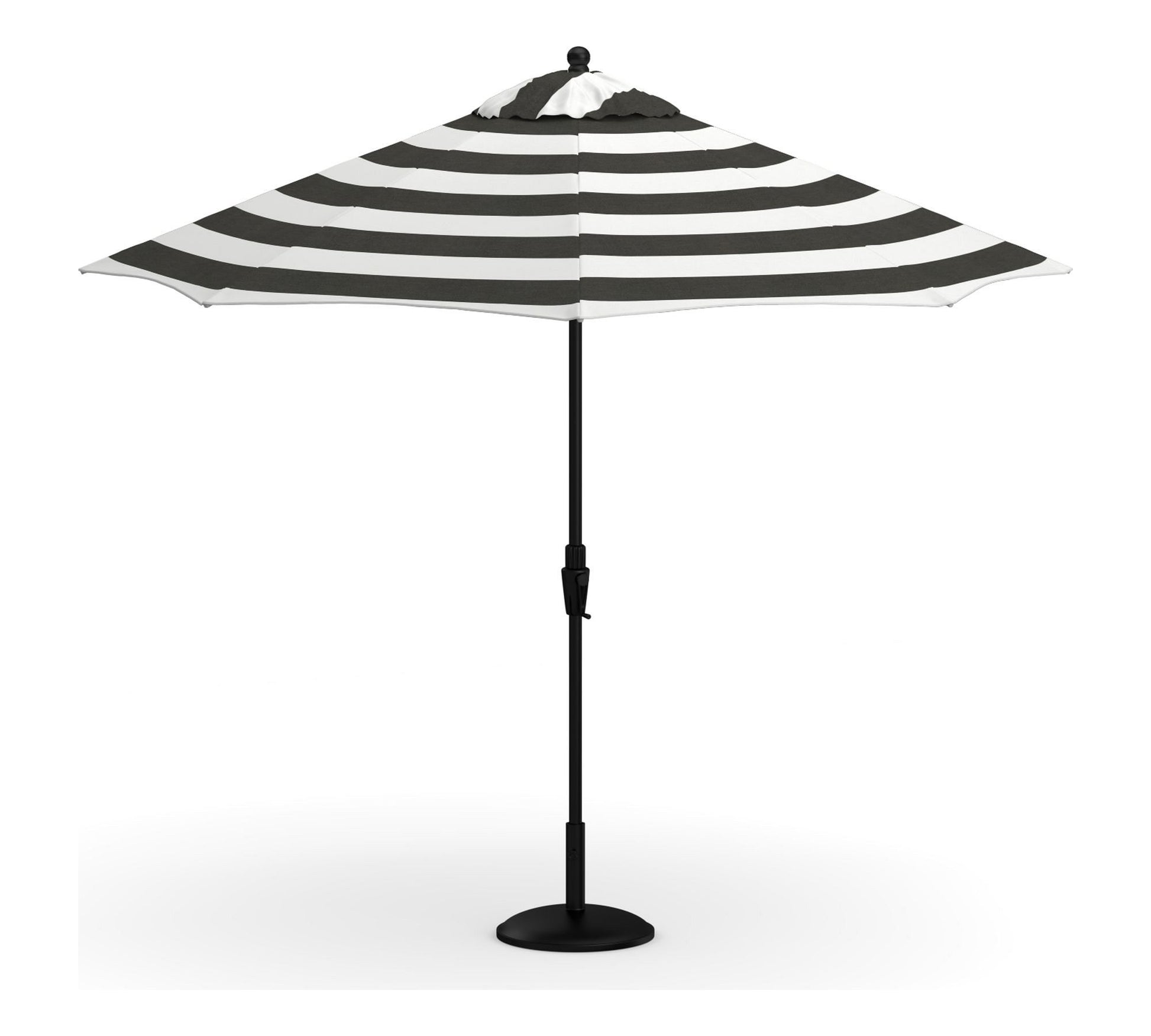 9' Round Outdoor Patio Umbrella – Rustproof Aluminum Tilt Frame