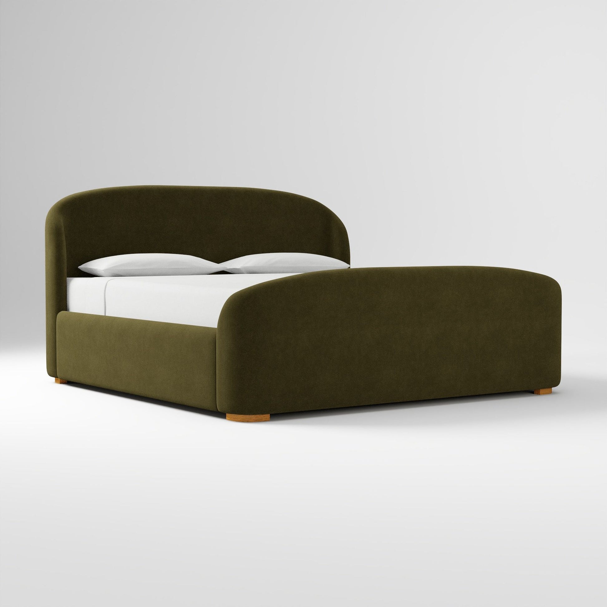 Pierce & Ward Upholstered Sleigh Bed