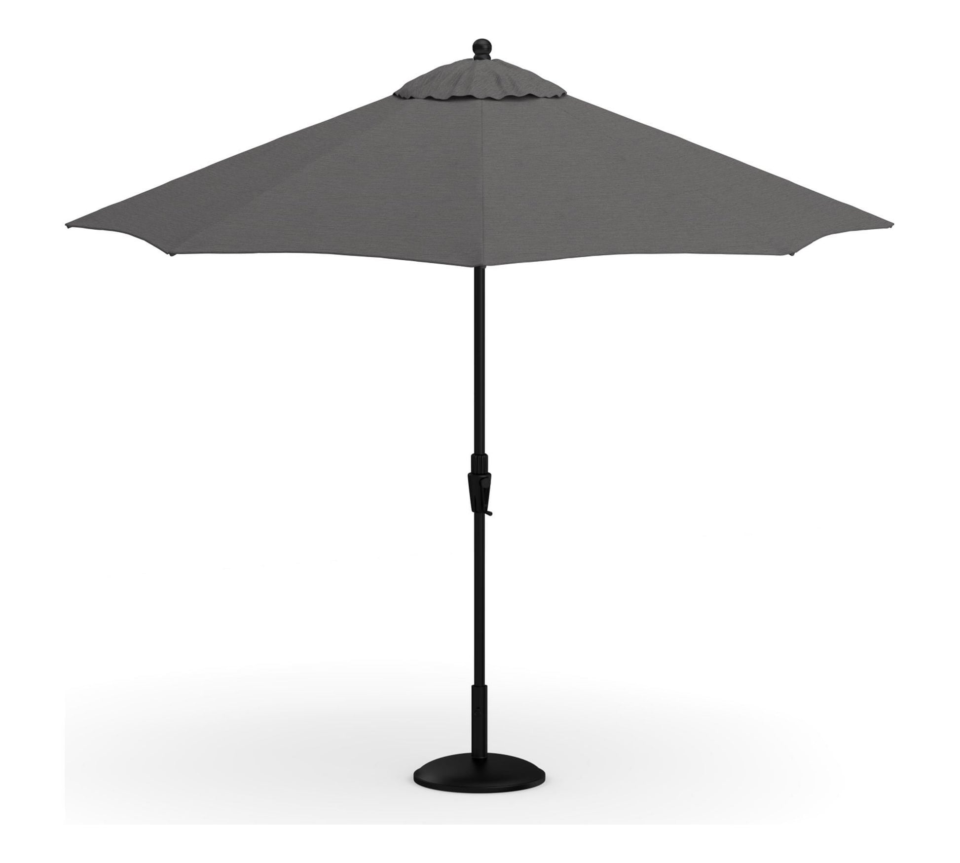 9' Round Outdoor Patio Umbrella – Rustproof Aluminum Tilt Frame
