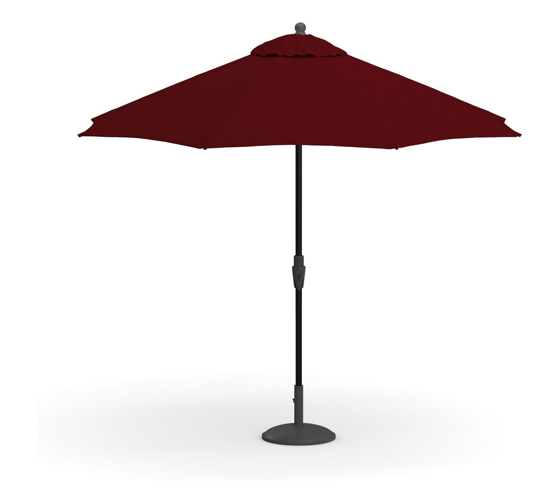 9' Round Outdoor Patio Umbrella – Rustproof Aluminum Tilt Frame