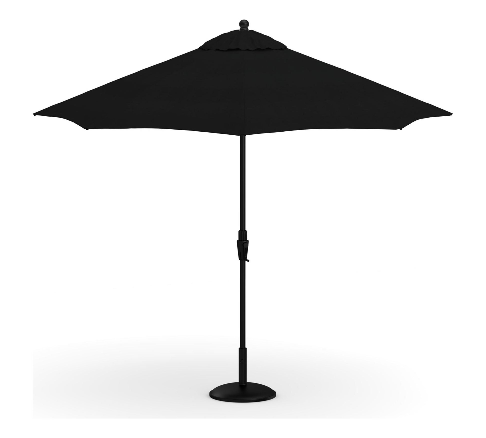 9' Round Outdoor Patio Umbrella – Rustproof Aluminum Tilt Frame