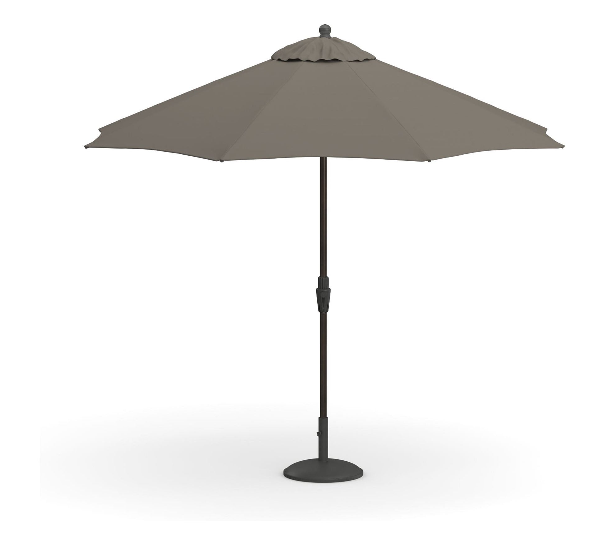 9' Round Outdoor Patio Umbrella – Rustproof Aluminum Tilt Frame