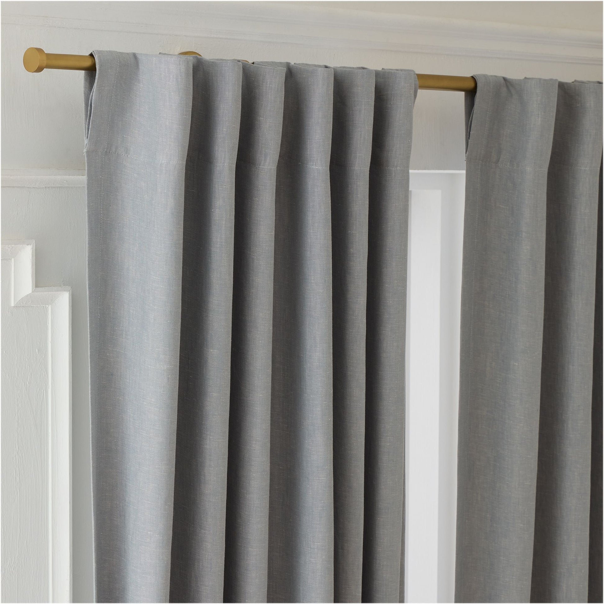 European Flax Linen Blackout Curtain