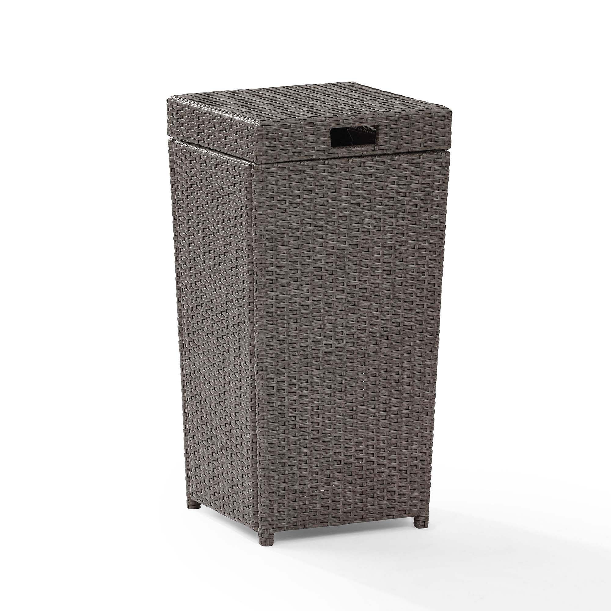 Palm Harbor Outdoor Wicker Trash Can