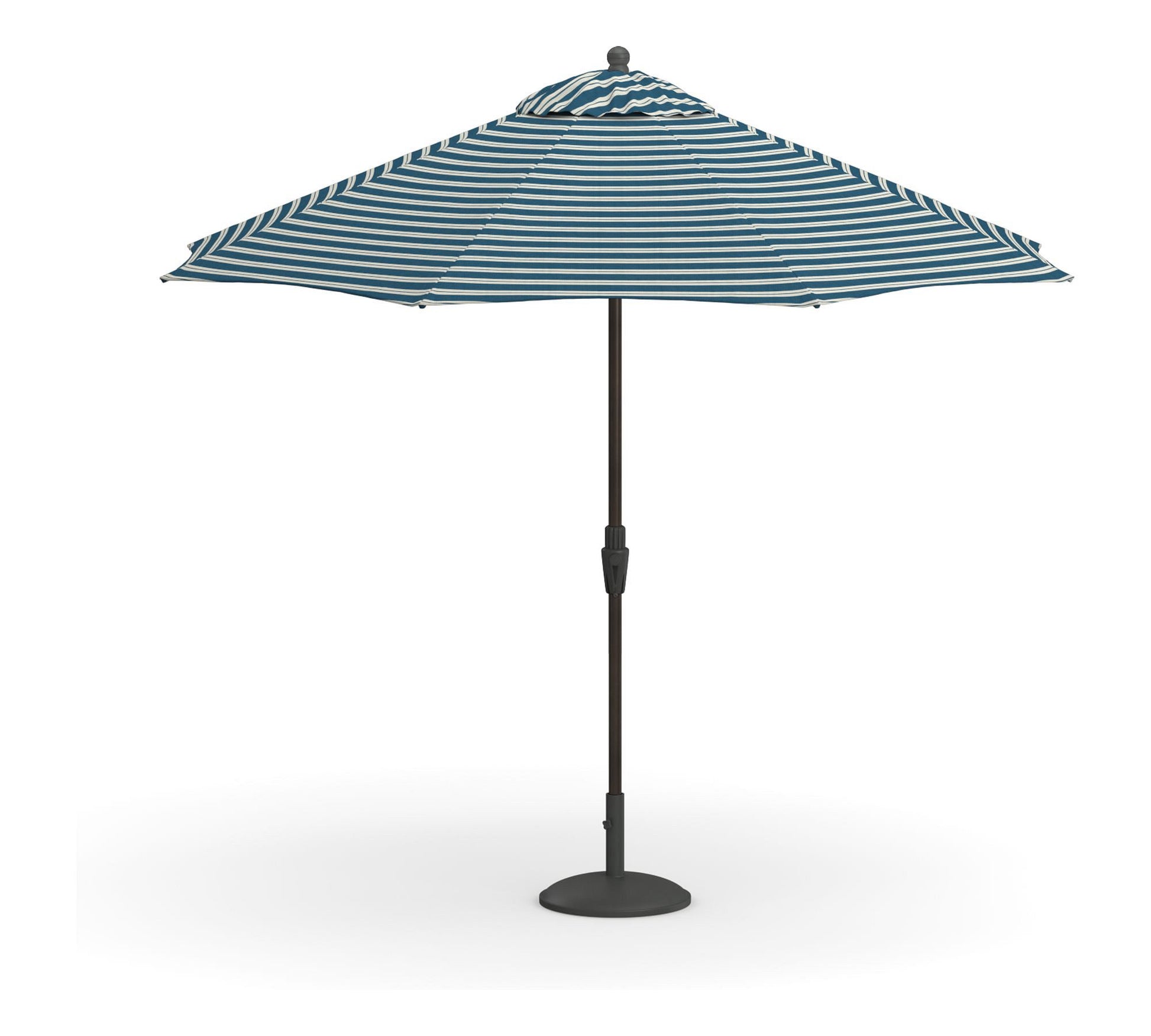 9' Round Outdoor Patio Umbrella – Rustproof Aluminum Tilt Frame