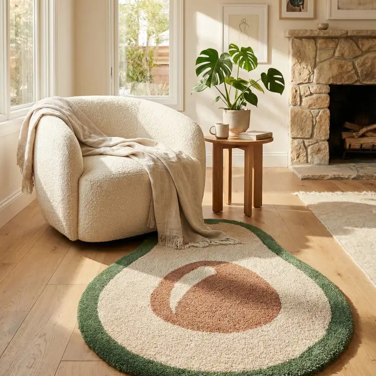 Handtufted Wool Freeform Rug