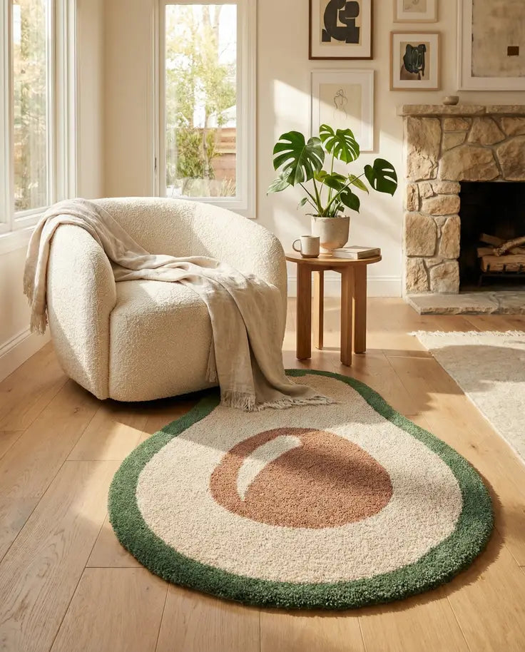 Handtufted Wool Freeform Rug
