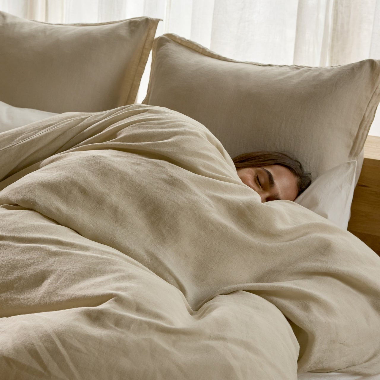 Linen Duvet Cover (Bone)
