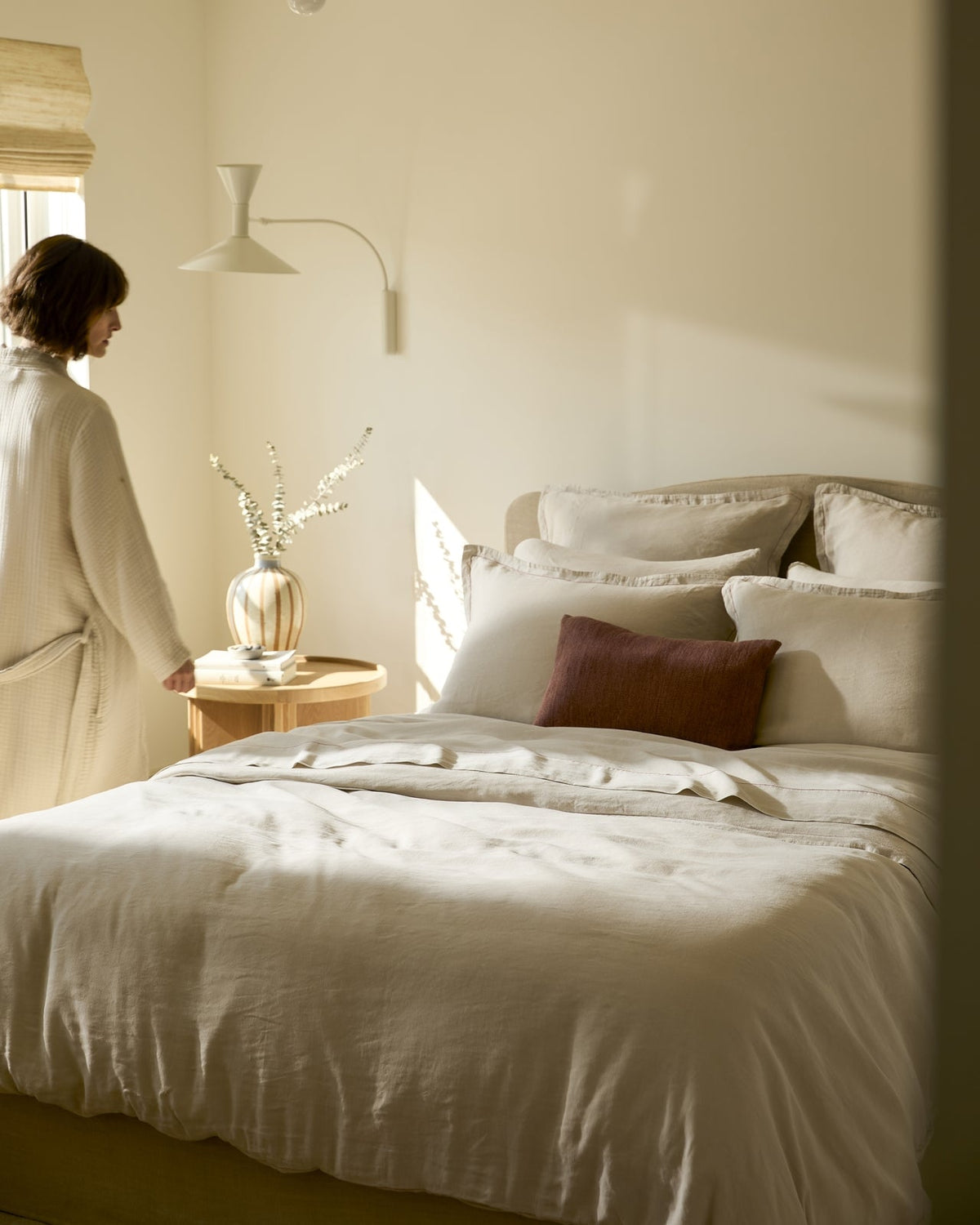 Linen Duvet Cover (Bone)