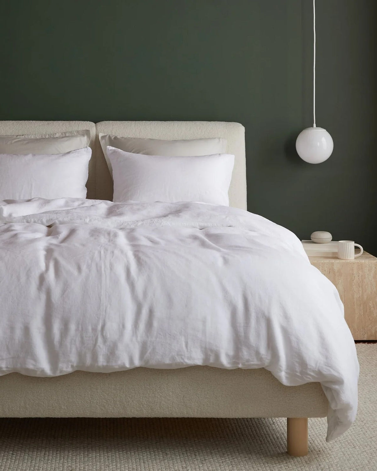 Linen Duvet Cover (White)