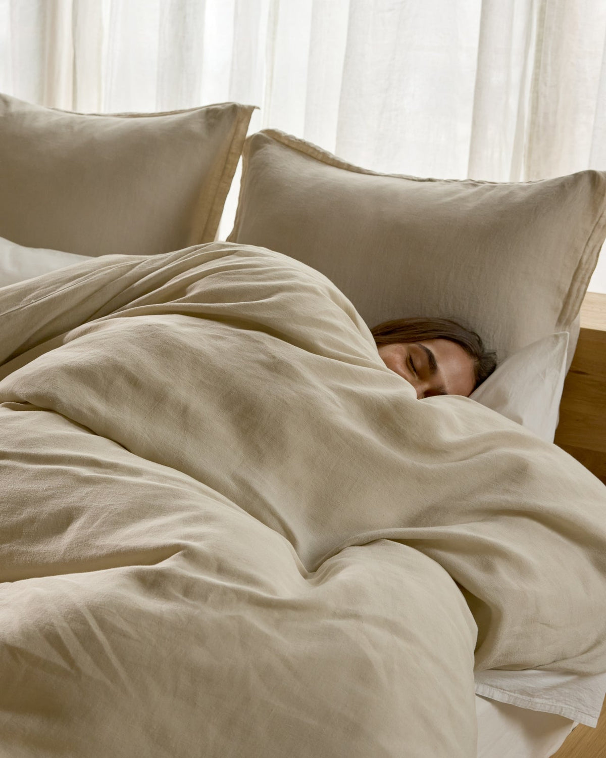 Linen Euro Sham (Bone)