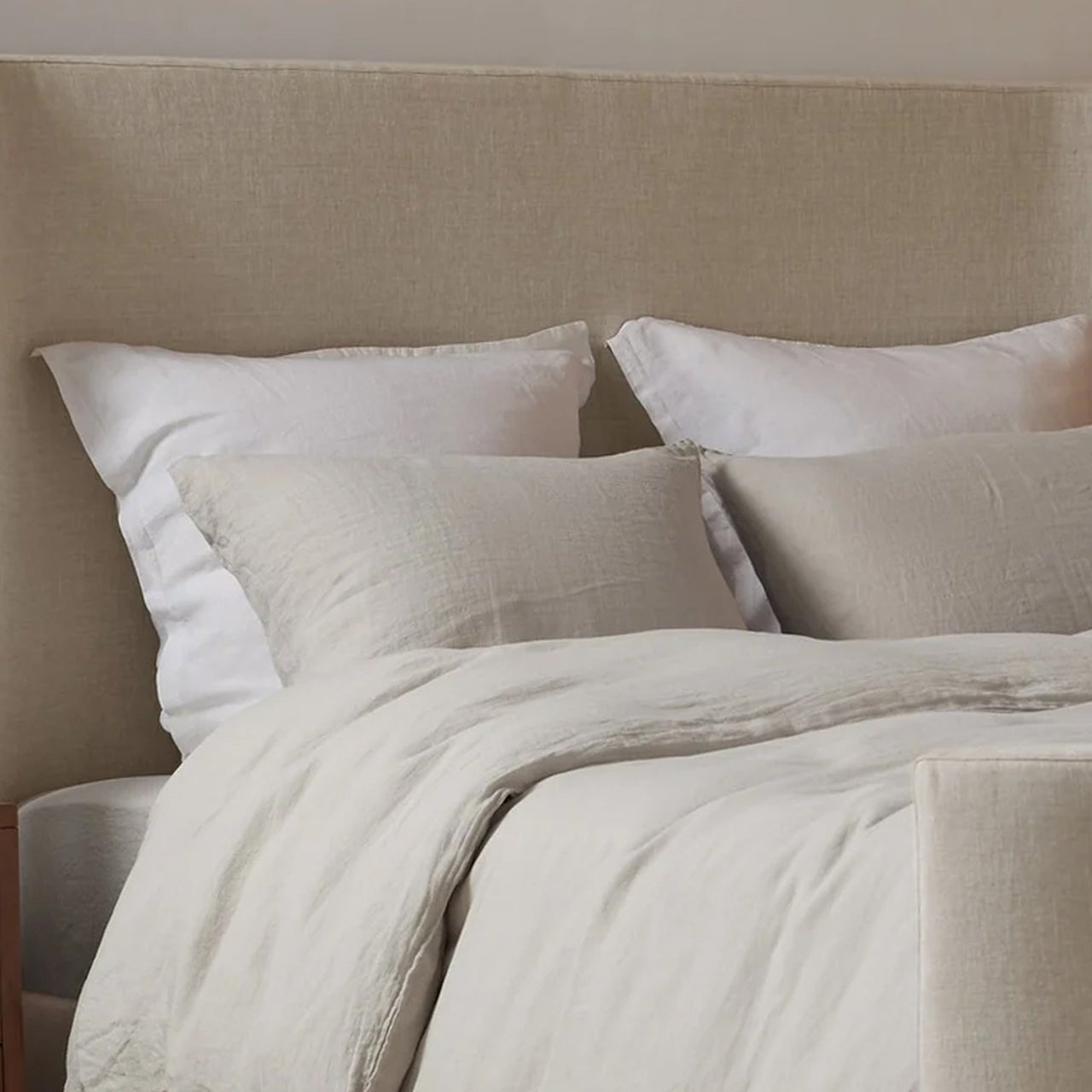 Linen Euro Sham (White)