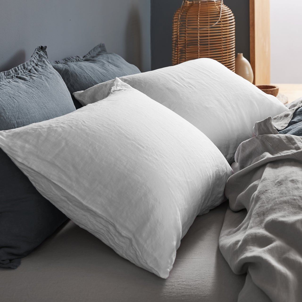 Linen Pillowcase Set (White)