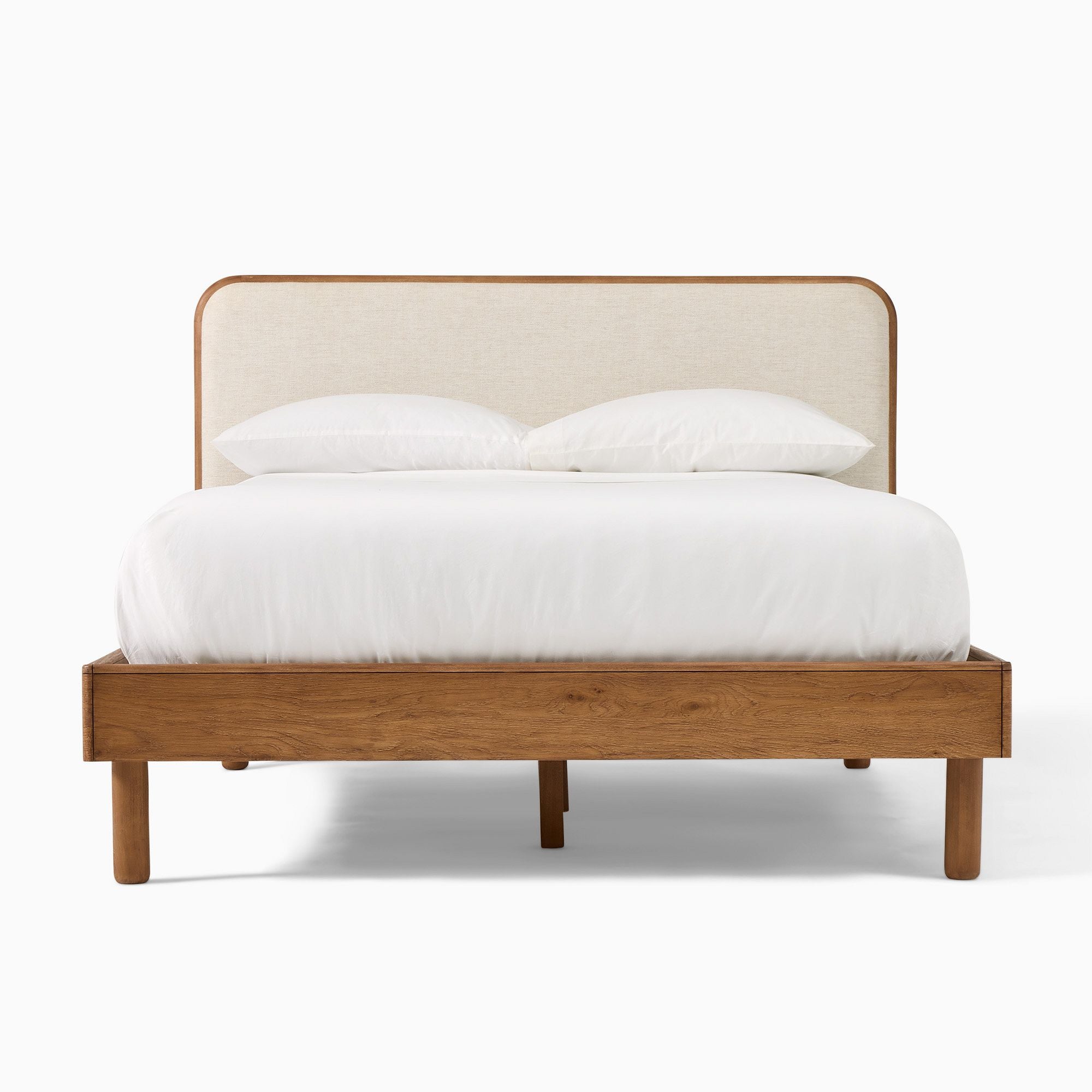 Miles Wood & Upholstered Bed