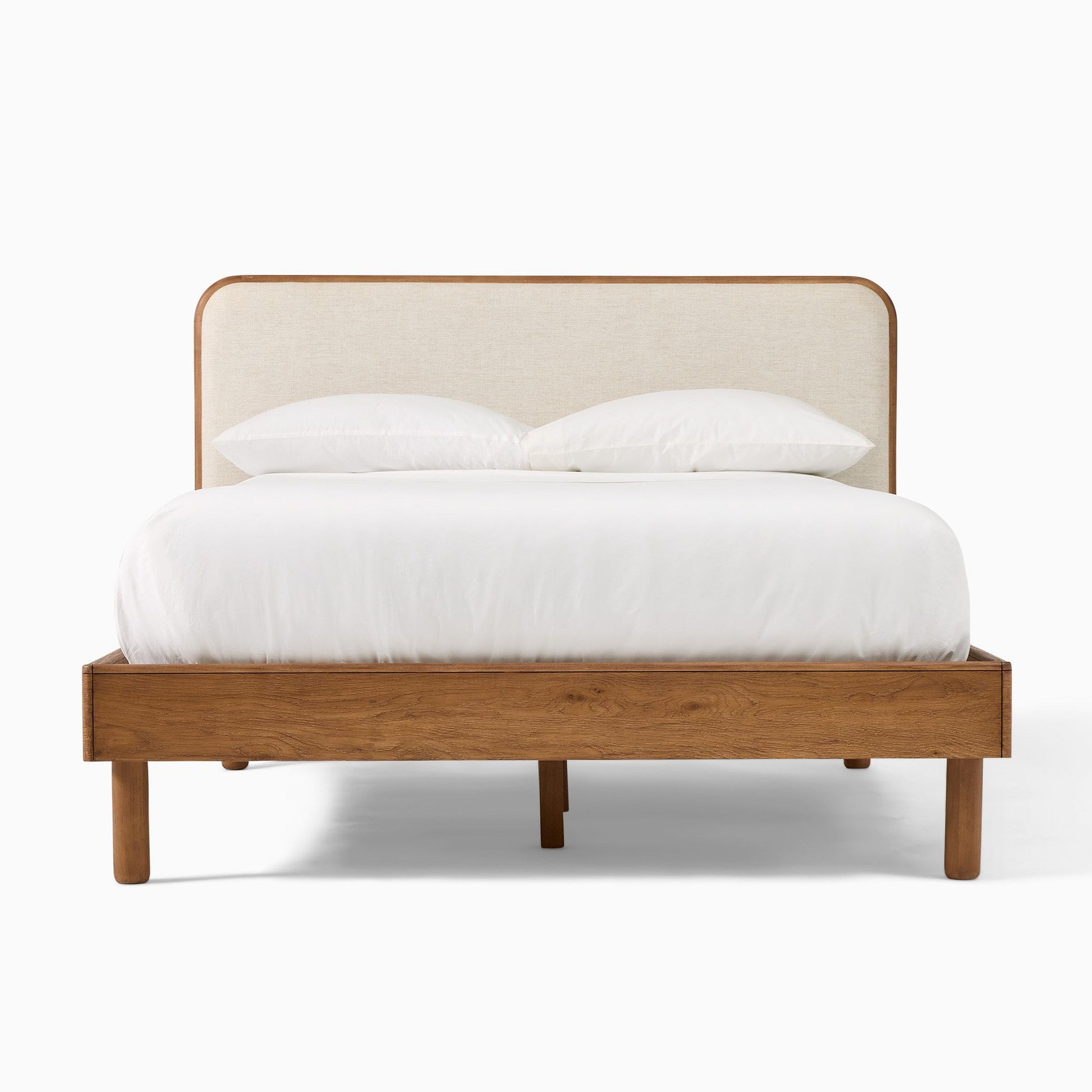 Miles Wood & Upholstered Bed