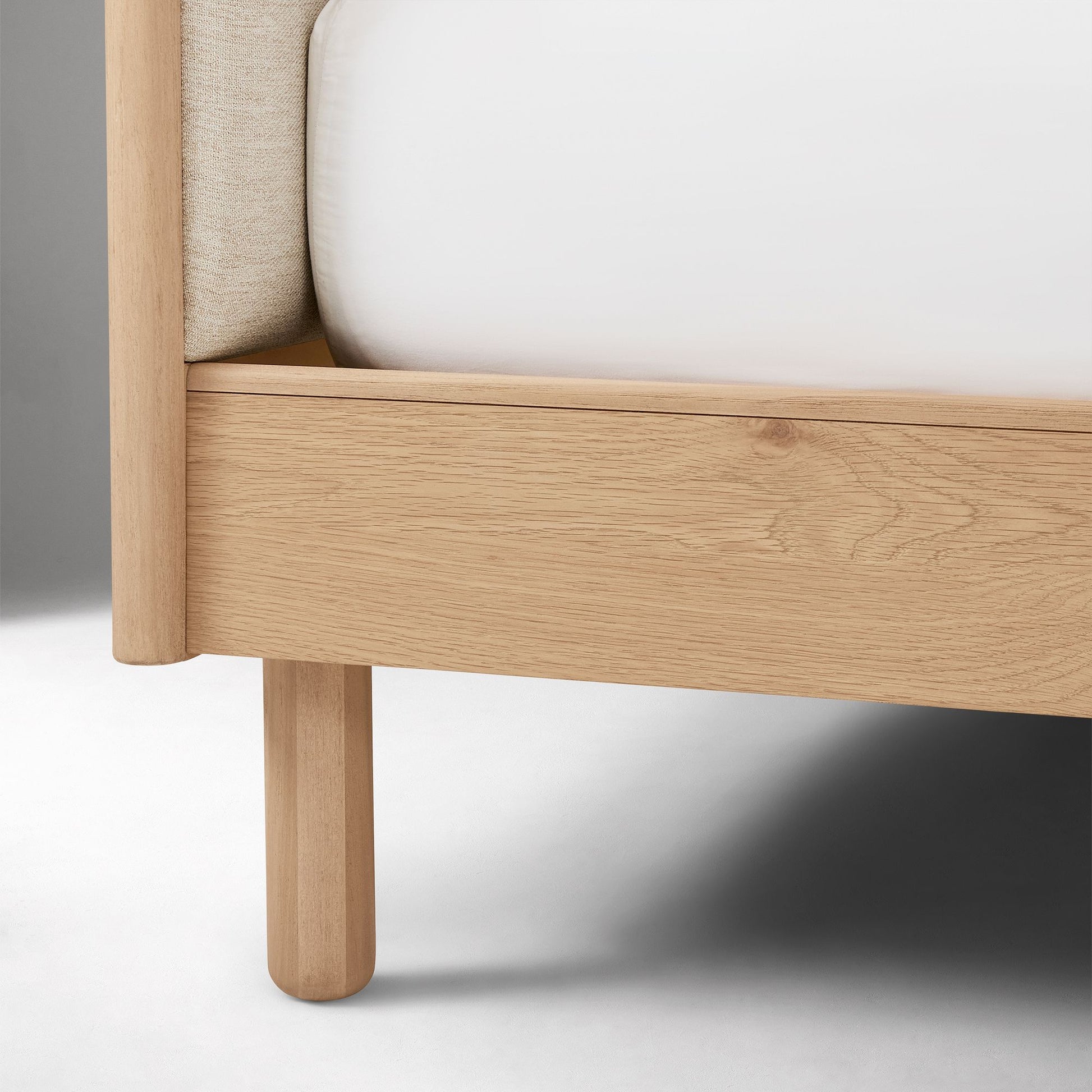 Miles Wood & Upholstered Bed