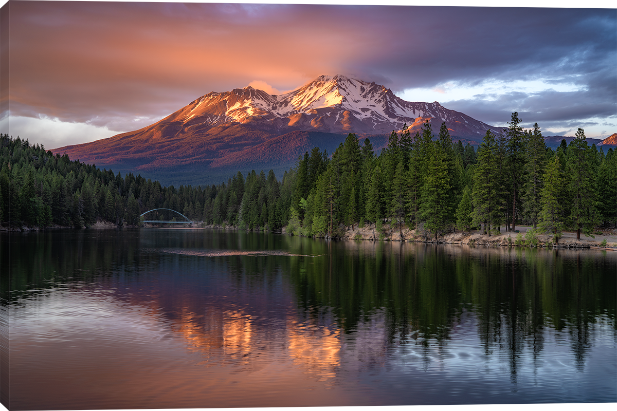 Mount Shasta Sunset - Wall Art