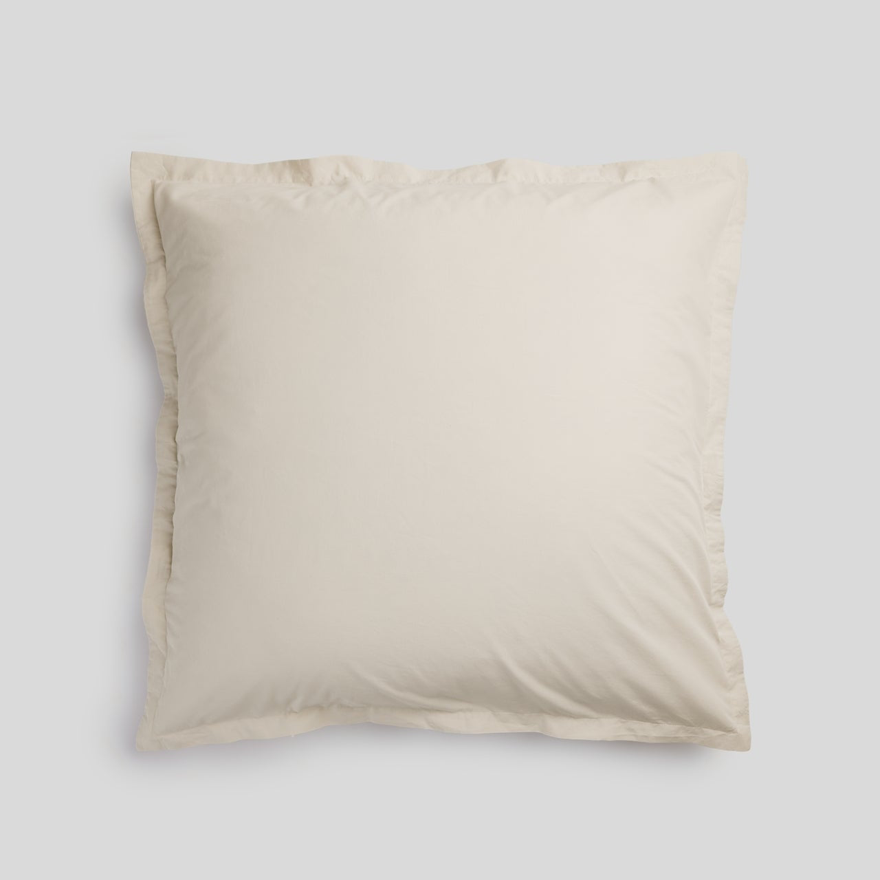 Percale Euro Sham (Bone)