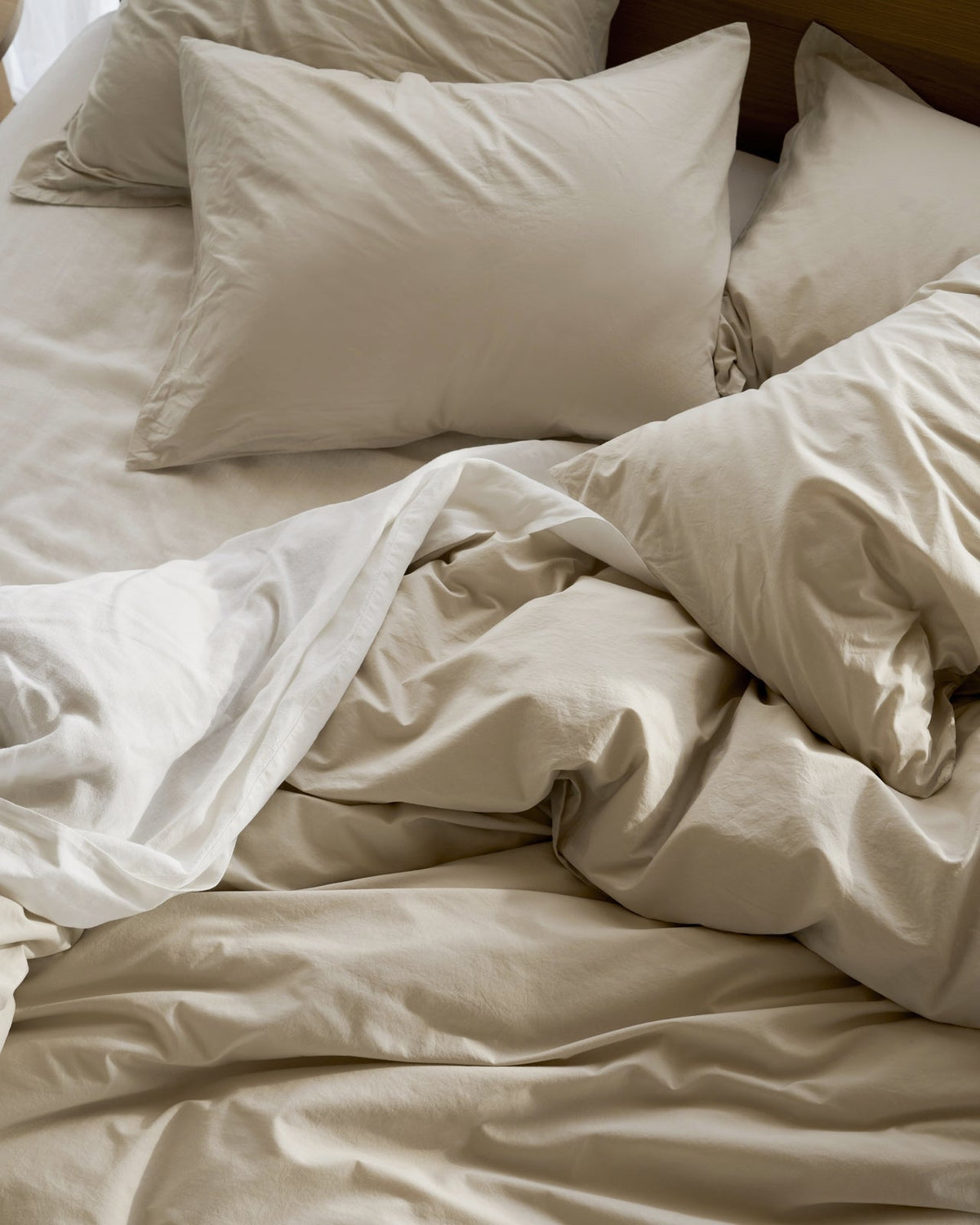 Percale Pillowcase Set (Bone)
