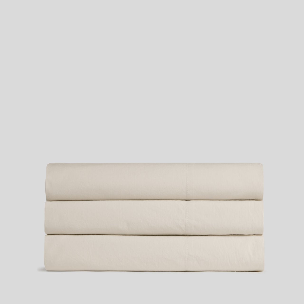Percale Top Sheet (Bone)