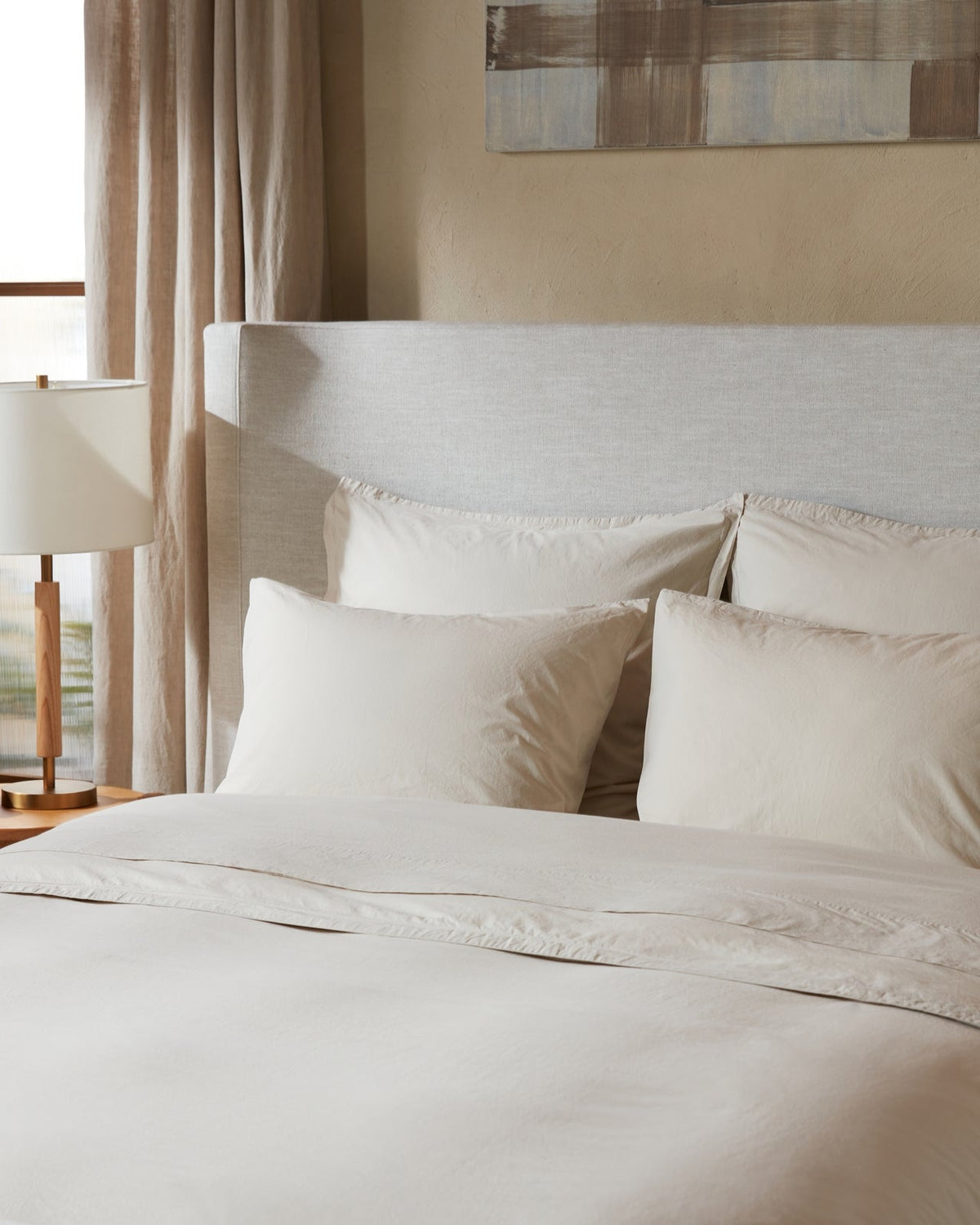 Percale Top Sheet (Bone)
