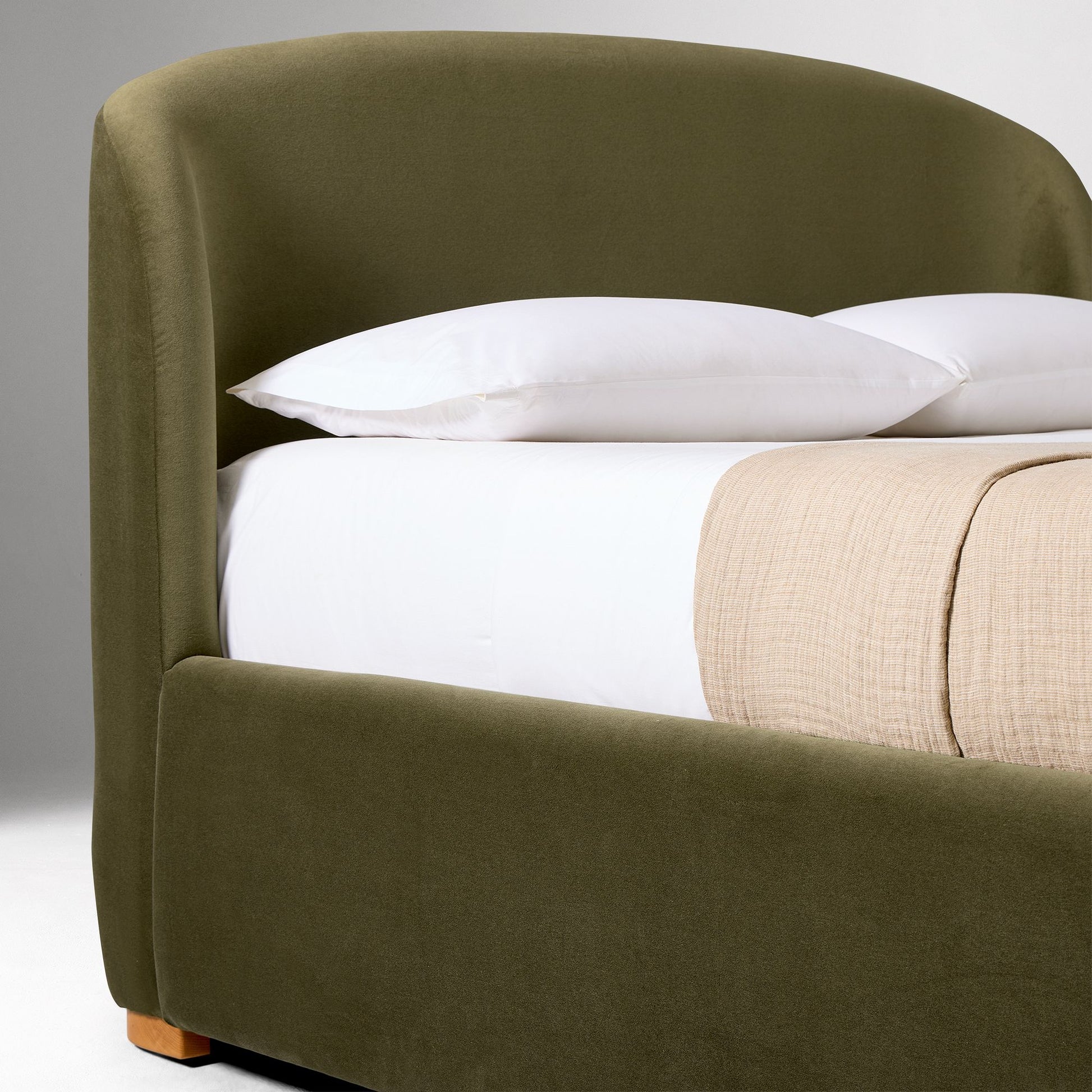 Pierce & Ward Upholstered Sleigh Bed