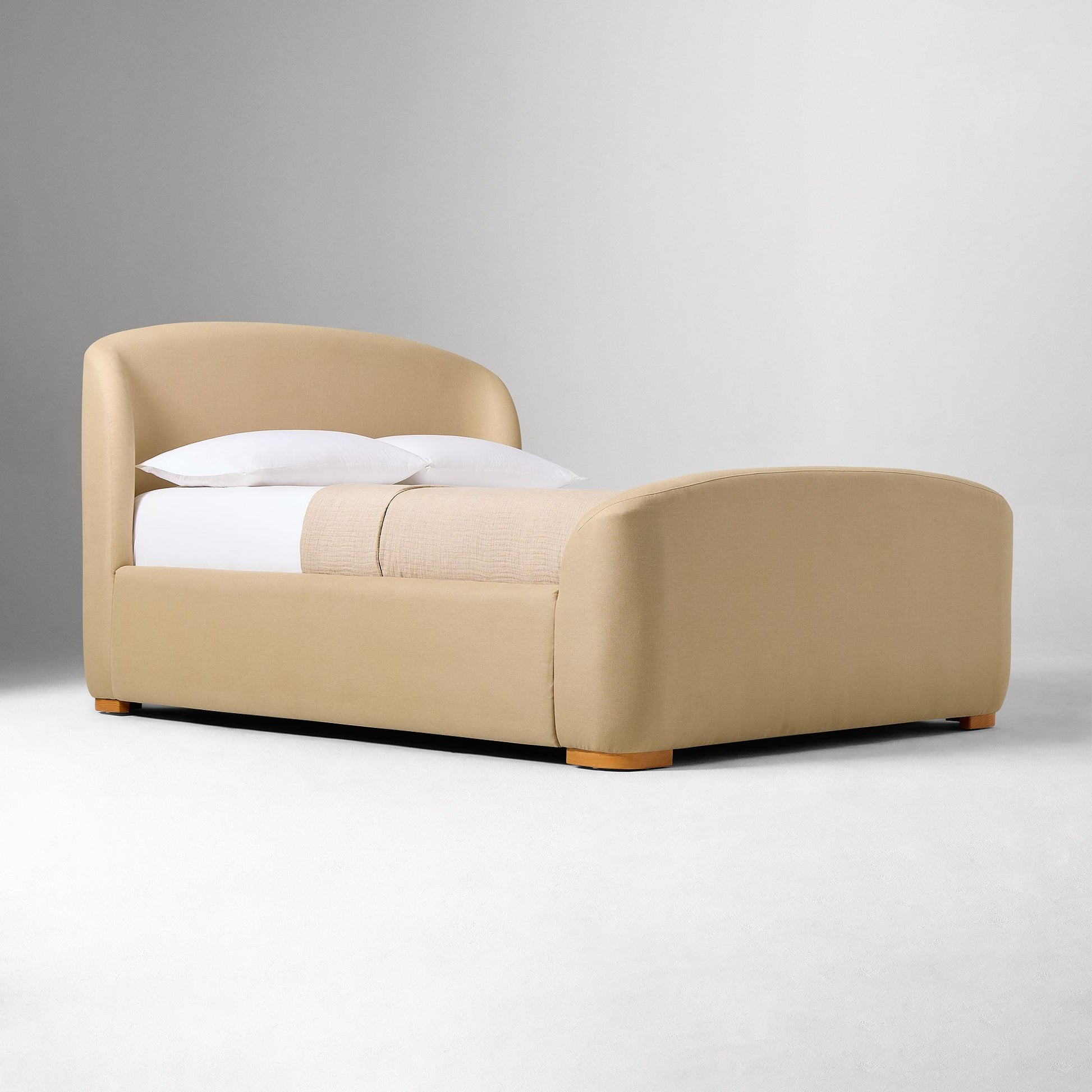 Pierce & Ward Upholstered Sleigh Bed