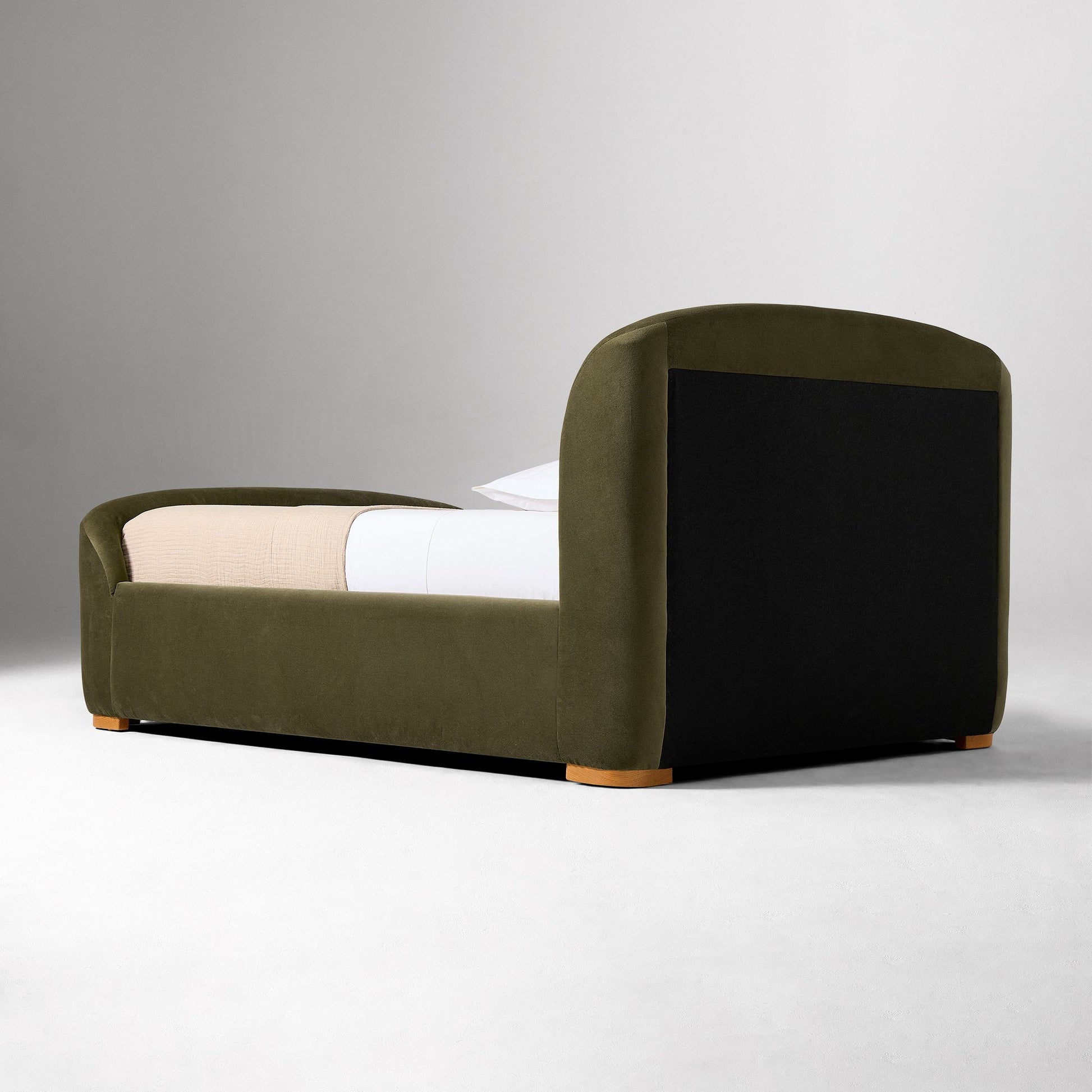Pierce & Ward Upholstered Sleigh Bed