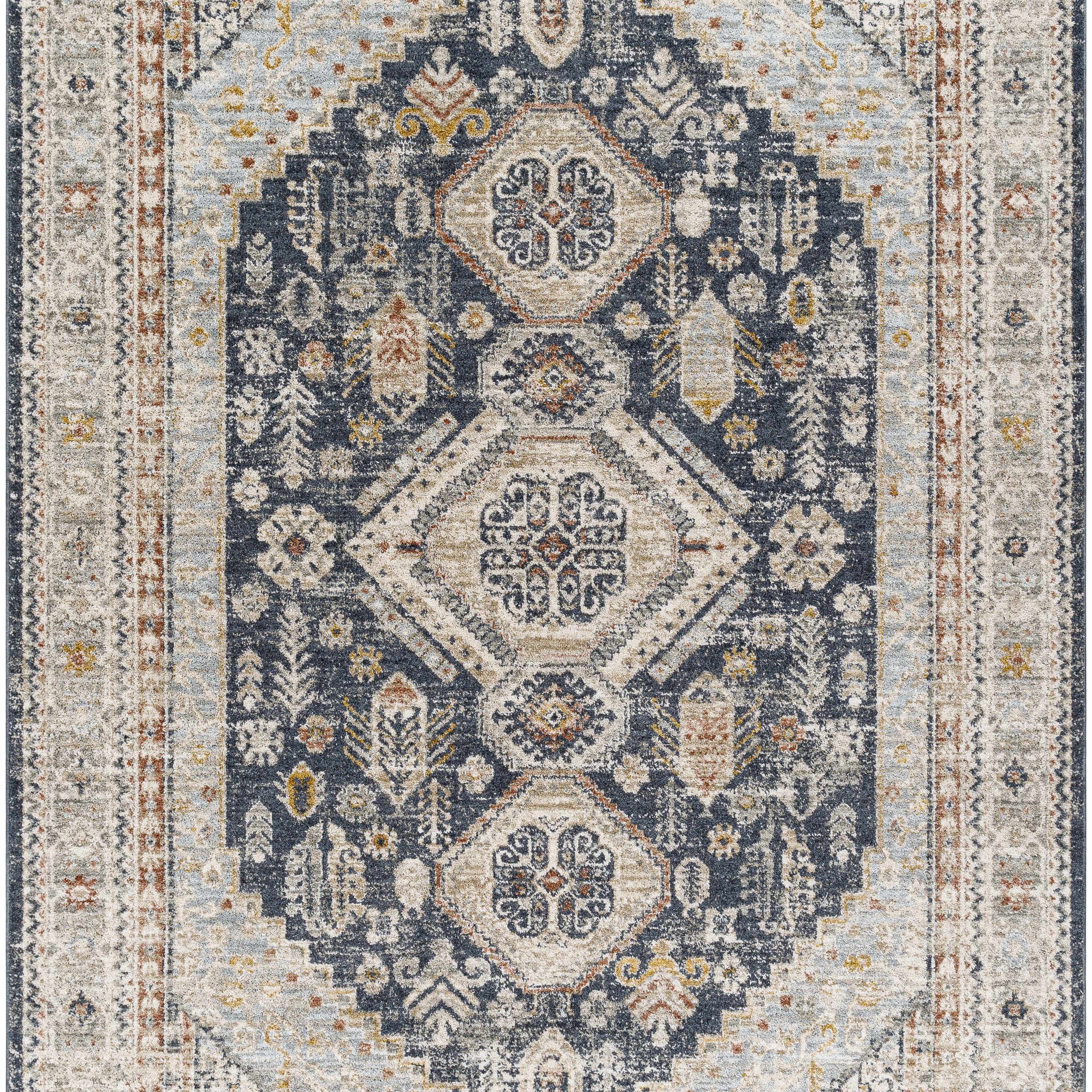 Kouta Beige & Navy Area Rug