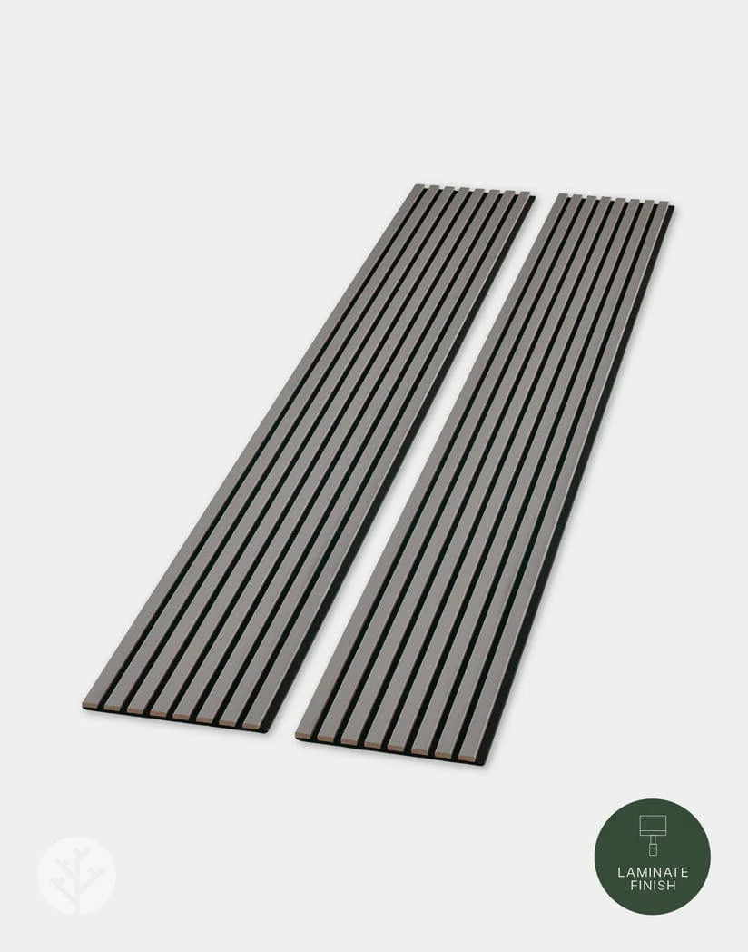 Black Color Matte Acoustic Slat Wall Panels