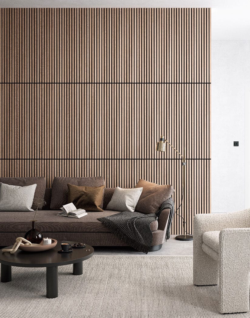 Luxury American Oak Acoustic Slat Wood Wall Panels