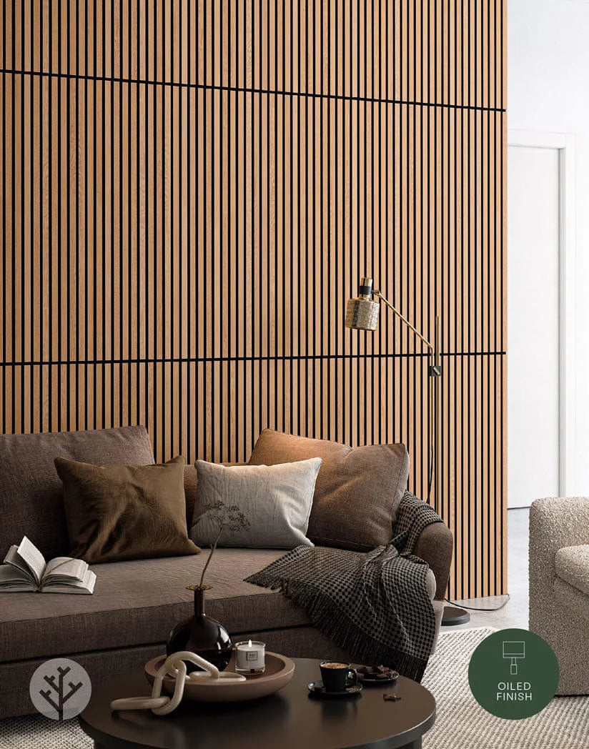Luxury American Oak Acoustic Slat Wood Wall Panels