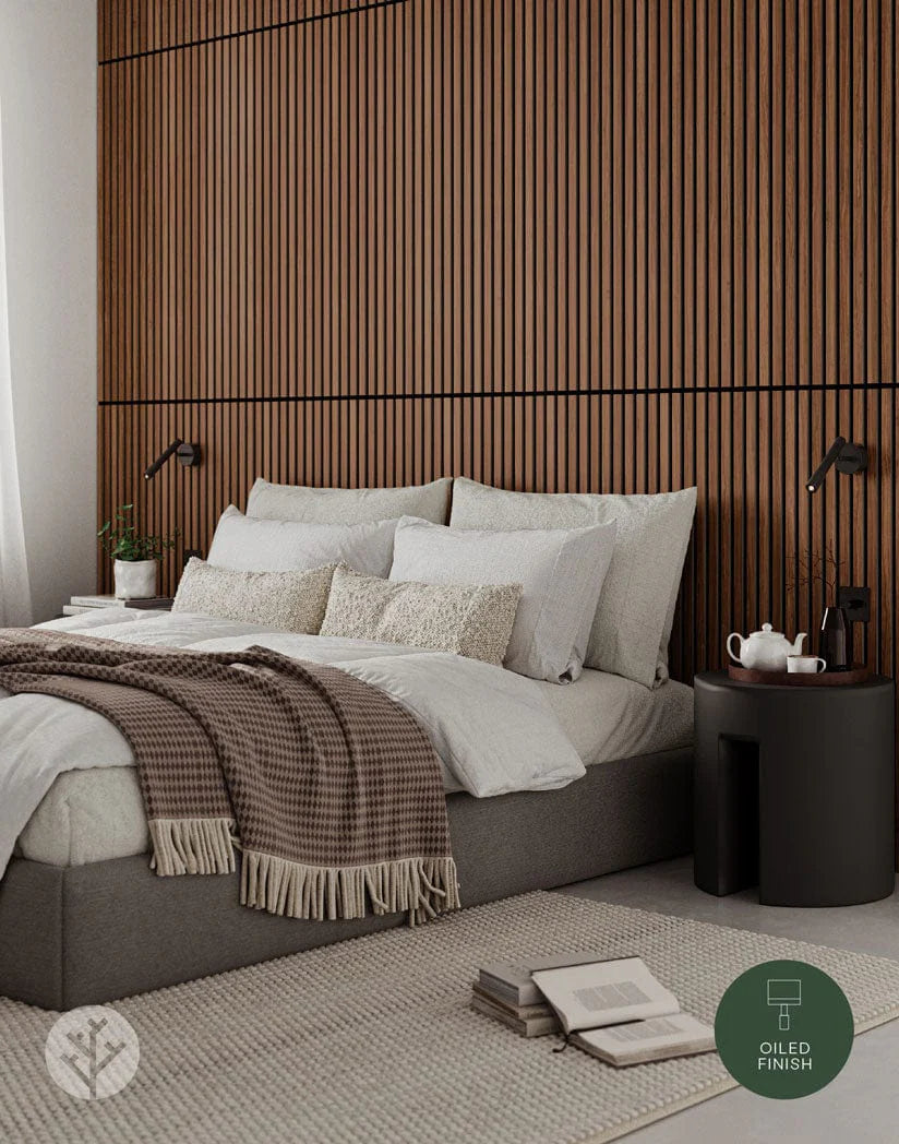 Luxury American Oak Acoustic Slat Wood Wall Panels