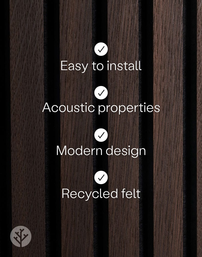 Luxury American Oak Acoustic Slat Wood Wall Panels