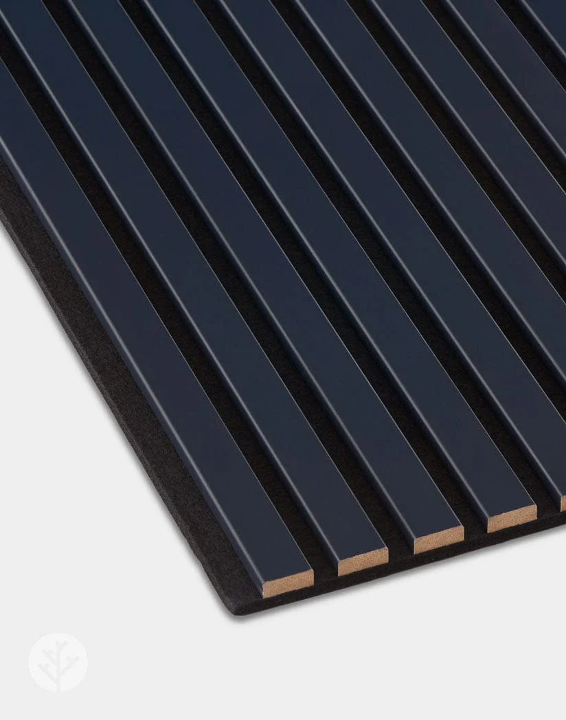 Black Color Matte Acoustic Slat Wall Panels