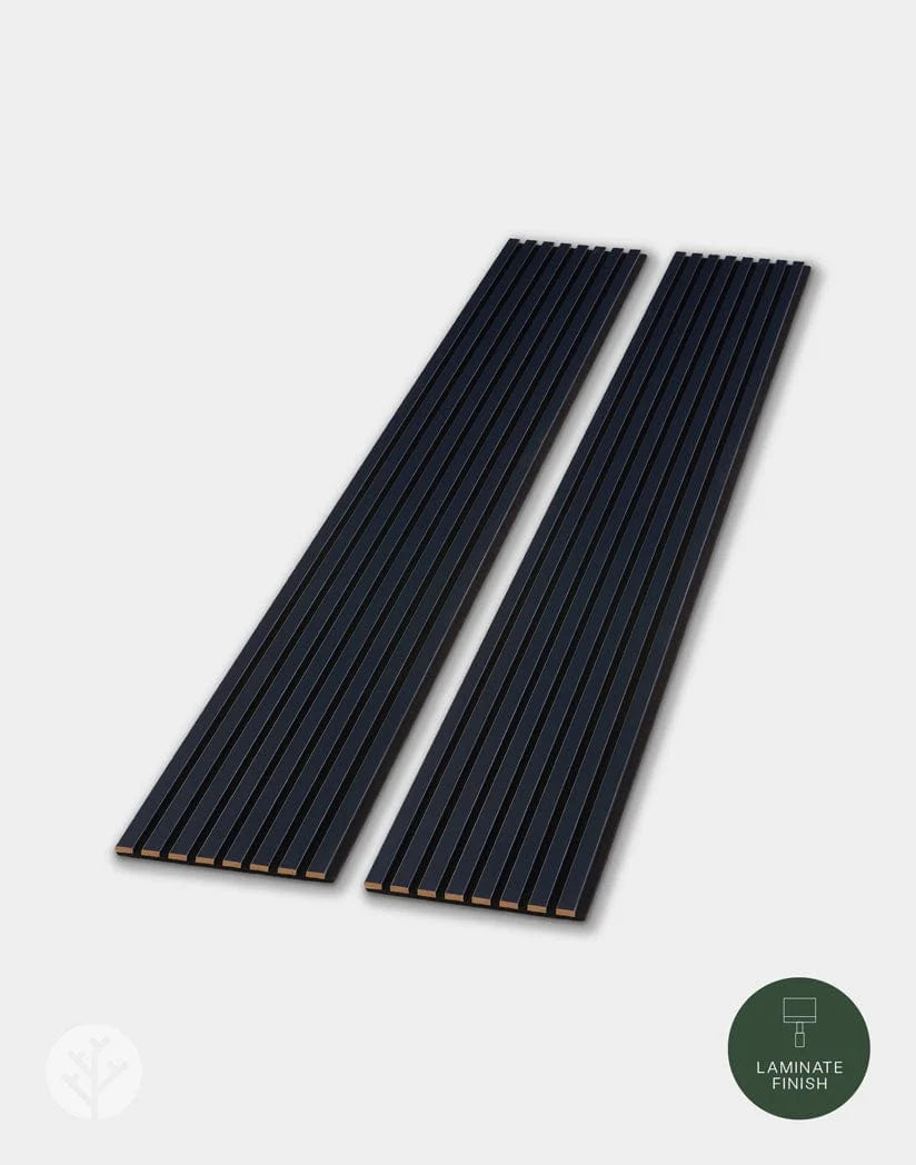 Black Color Matte Acoustic Slat Wall Panels