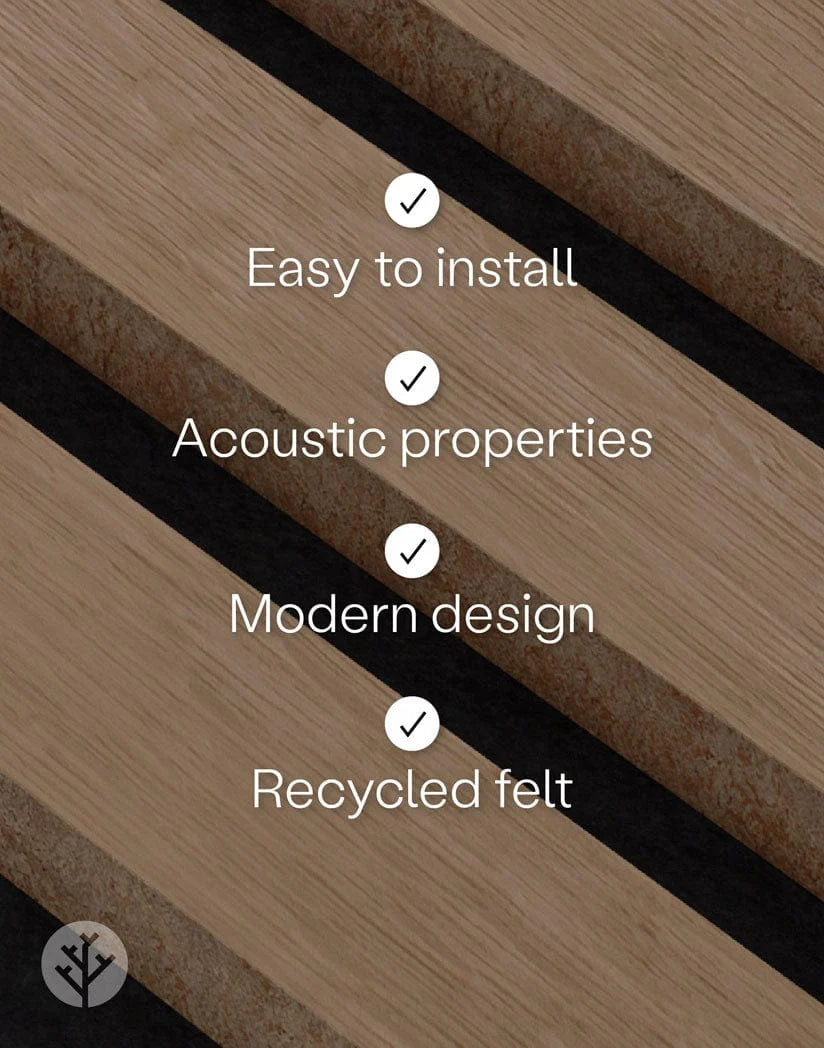 Luxury American Oak Acoustic Slat Wood Wall Panels