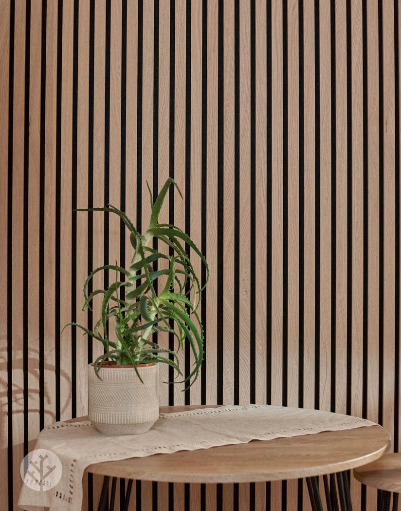 Luxury American Oak Acoustic Slat Wood Wall Panels