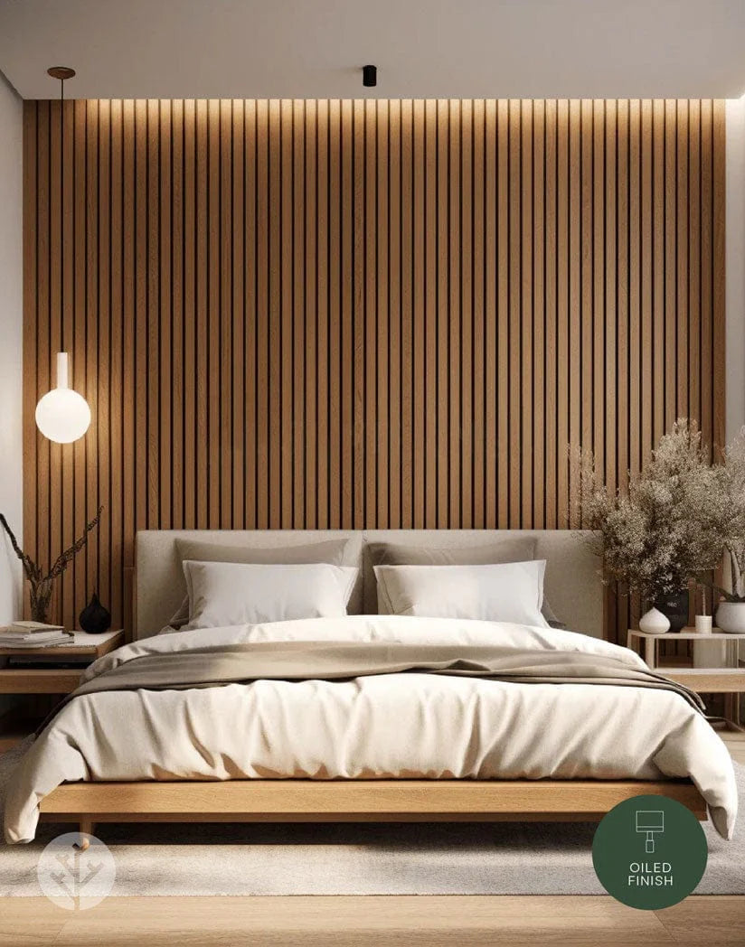 Luxury American Oak Acoustic Slat Wood Wall Panels